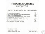 Throbbing Gristle - Mutant Throbbing Gristle
