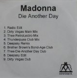 Madonna - Die Another Day (Promo CDR)