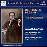 Jascha Heifetz, NBC Symphony Orchestra - Arturo Toscanini/Boston Symphony Orches - Beethoven and Brahms Violin Concerto
