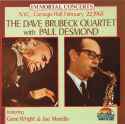 The Dave Brubeck Quartet With Paul Desmond - NYC, Carnegie Hall, 2-22-63