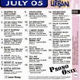 Various artists - Urban Radio July 2005, Promo Only