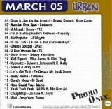 Various artists - Promo Only Urban Radio Mar 2005