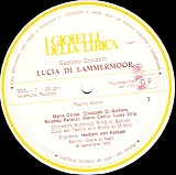 Gaetano Donizetti/Maria Callas/Giuseppe Di Stefano/Herbert Von Karajan/Orchestra - Lucia Di Lammermoor