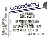 Black Sabbath - Live in O2 Academy CD1