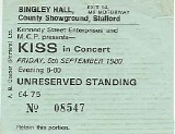 Kiss - Bingley Hall, Stafford, England