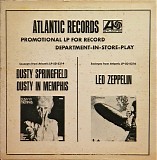 Dusty Springfield & Led Zeppelin - Promotional LP For Record Department-In-Store-Play