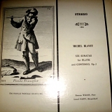 Lionel Party - Michel Blavet: Six Sonatas for Flute & Continuo, Op. 2; Ransom Wilson Flute; MHS LP Vinyl 1861