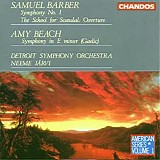 Detroit Symphony Orchestra - Barber: Symphony No. 1, The School for Scandal Overture; Beach: Gaelic Symphony