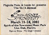 Railroad Earth - 2002-03-22 - Suwannee Springfest, Live Oak, FL